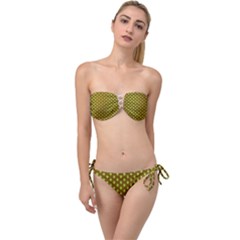 All The Green Apples  Twist Bandeau Bikini Set by ConteMonfrey