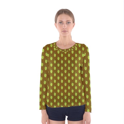 All The Green Apples Women s Long Sleeve Tee by ConteMonfreyShop