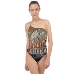 Colosseo Italy Classic One Shoulder Swimsuit by ConteMonfrey