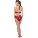 Abstract-cute-christmas Seamless Halter Side Cut Swimsuit View2