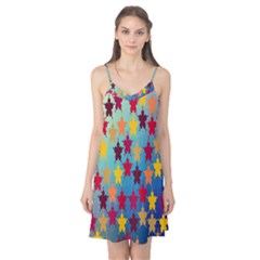 Abstract-flower,bacground Camis Nightgown 