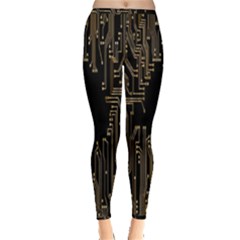 Circuit-board Inside Out Leggings by nateshop