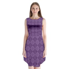 Purple Sleeveless Chiffon Dress   by nateshop