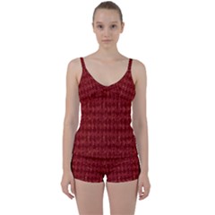 Square Tie Front Two Piece Tankini by nateshop