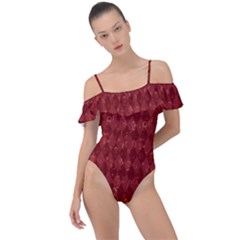 Square Frill Detail One Piece Swimsuit by nateshop