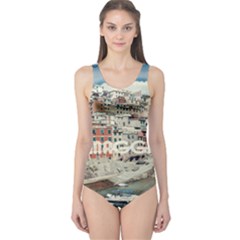 Riomaggiore - Italy Vintage One Piece Swimsuit by ConteMonfrey