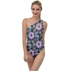 Flower  Petal  Spring Watercolor To One Side Swimsuit by Ravend