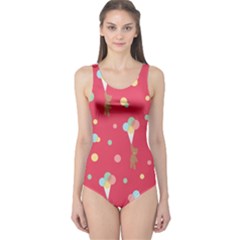 Bear 4 One Piece Swimsuit by nateshop