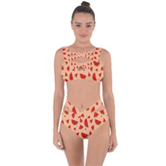 Fruit-water Melon Bandaged Up Bikini Set  by nateshop
