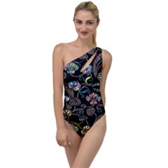 Floral To One Side Swimsuit by nateshop