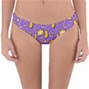 Pattern-purple-cloth Papper Pattern Reversible Hipster Bikini Bottoms View3