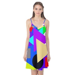 Shape Colorful Creativity Abstract Pattern Camis Nightgown 
