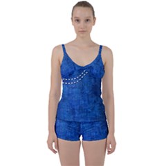 Background-jeans  Tie Front Two Piece Tankini by nateshop