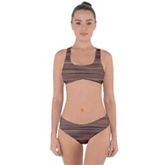 Texture-wooddack Criss Cross Bikini Set by nateshop