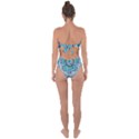 Blue Shades Mandala   Tie Back One Piece Swimsuit View2