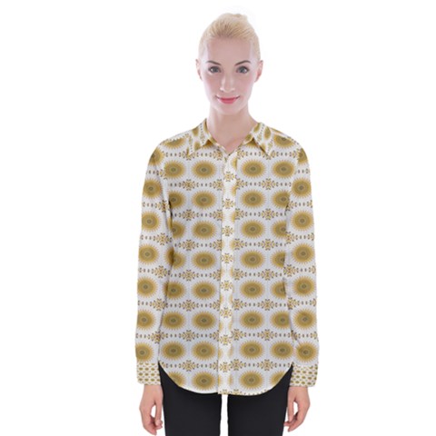 Abstract Petals Womens Long Sleeve Shirt by ConteMonfrey