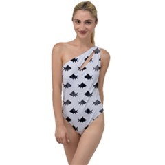 Cute Small Sharks  To One Side Swimsuit by ConteMonfrey