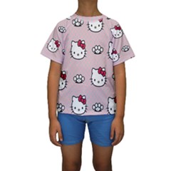 Hello Kitty Kids  Short Sleeve Swimwear by nateshop