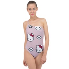 Hello Kitty Classic One Shoulder Swimsuit by nateshop