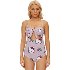 Hello Kitty Knot Front One-piece Swimsuit