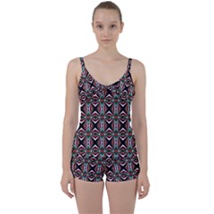 Plot Tie Front Two Piece Tankini by nateshop
