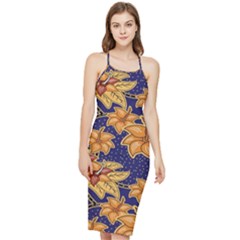 Seamless-pattern Floral Batik-vector Bodycon Cross Back Summer Dress by nateshop
