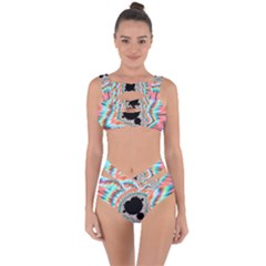 Fractal Abstract Background Bandaged Up Bikini Set  by Wegoenart