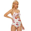 Cherries Knot Front One-Piece Swimsuit View3