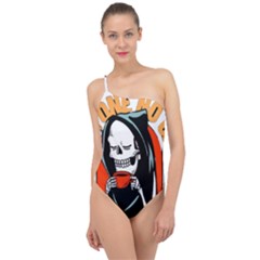 Halloween Classic One Shoulder Swimsuit by Sparkle