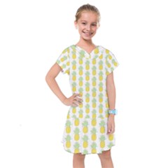 Pineapple Glitter Kids  Drop Waist Dress by ConteMonfrey