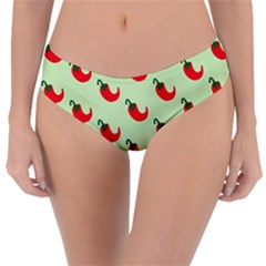 Small Mini Peppers Green Reversible Classic Bikini Bottoms by ConteMonfrey