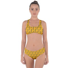 Yellow Lemon Branches Garda Criss Cross Bikini Set by ConteMonfrey