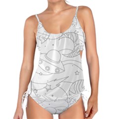 Starships Silhouettes - Space Elements Tankini Set by ConteMonfrey