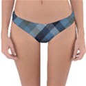 Black And Blue Iced Plaids  Reversible Hipster Bikini Bottoms View1