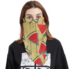 Pastel Watermelon Popsicle Face Covering Bandana (triangle) by ConteMonfrey