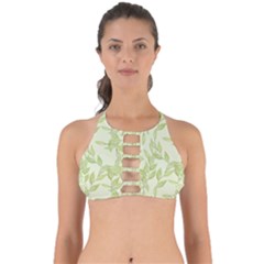 Watercolor Leaves On The Wall  Perfectly Cut Out Bikini Top by ConteMonfrey