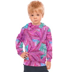 Sheets Tropical Reason Print Pattern Design Kids  Hooded Pullover by Wegoenart