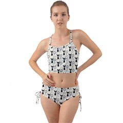 Black And White Mermaid Tail Mini Tank Bikini Set by ConteMonfrey