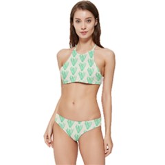 Watercolor Seaweed Banded Triangle Bikini Set by ConteMonfrey