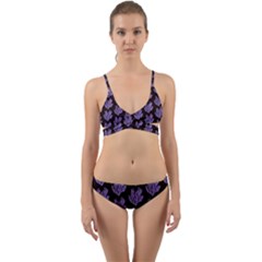 Black Seaweed Wrap Around Bikini Set by ConteMonfrey