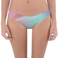 Gradient Pink, Blue, Red Reversible Hipster Bikini Bottoms by ConteMonfrey