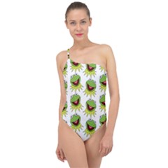 Kermit The Frog Classic One Shoulder Swimsuit by Valentinaart