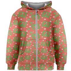X Mas Texture Pack Kids  Zipper Hoodie Without Drawstring by artworkshop