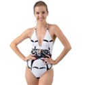 Frida Kahlo  Halter Cut-Out One Piece Swimsuit View1