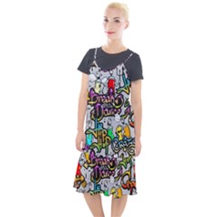 Hip Hop Background Camis Fishtail Dress by Pakemis