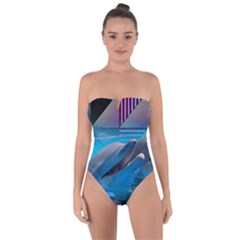 Beautiful  Tie Back One Piece Swimsuit by Sparkle