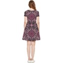 Seamless-pattern-with-flowers-oriental-style-mandala Inside Out Cap Sleeve Dress View2