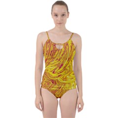 Red Yellow Abstract Wallpapers Abstracts Liquids Cut Out Top Tankini Set by Uceng