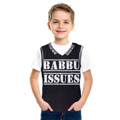 Babbu Issues - Italian Daddy Issues Kids  Basketball Tank Top by ConteMonfrey