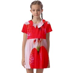 Strawberry Love Kids  Asymmetric Collar Dress by StarvingArtisan